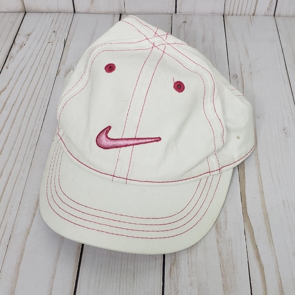Nike Other - Nike White Pink Logo Girls Baseball Cap Nike Other - Nike White Pink Logo Girls Baseball Cap